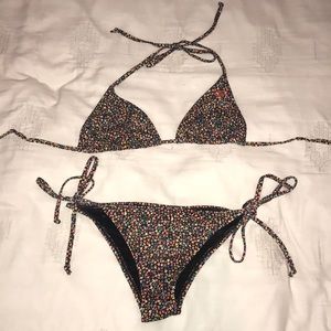 Roxy Multicolor Floral Bikini Set